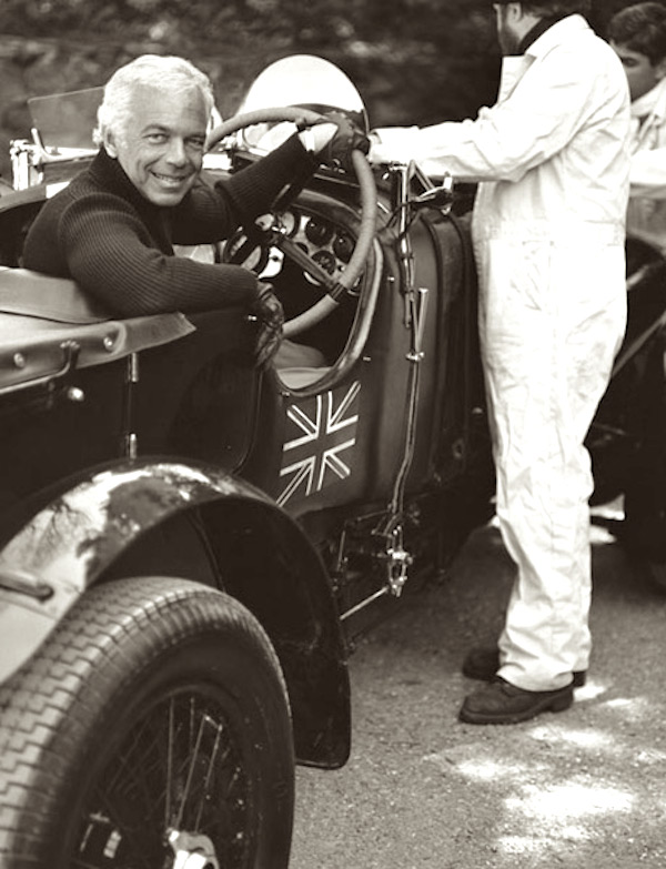 Ralph Lauren à bord de sa Bentley Blower de 1929.