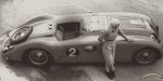 Jean-Pierre Wimille et sa Bugatti Type 57 G Tank qui remporta les 24 Heures du Mans en 1937