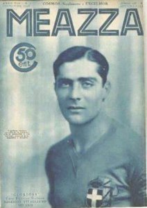 Giuseppe Meazza, star des années 30 en Italie.