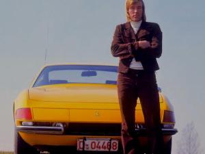 Gunter Netzer et sa Ferrari 365 GTB/4 Daytona.