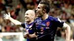 Arjen Robben et Robin van Persie, les deux fers de lance de l'attaque néerlandaise