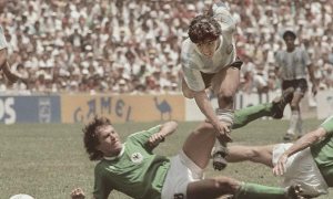 Tacle de Matthäus sur Maradona lors de la finale de 1986.