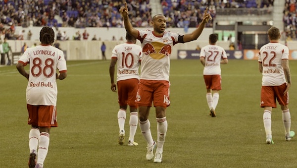 Thierry Henry sous le maillot des Red Bulls de New York