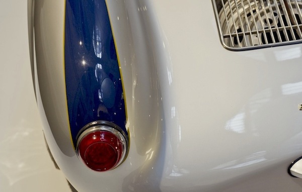 Arrière de la Porsche 550 Spyder de Ralph Lauren.