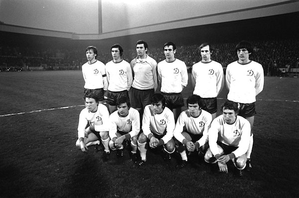 L'équipe du Dynamo Kiev de 1975.