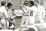 Le Mans 1970, Tournage Derek Bell, Mario Iscovich, Steve McQueen, Jo Siffert et Hugues de Fierlant.jpg