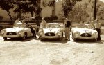 L'équipe Mercedes-Benz engagée lors de la campagne victorieuse de la Carrera Panamericana de 1952