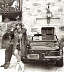 Steve McQueen, Neile Adams et Ferrari 330 GTC