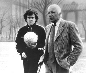 Michel Platini et Gianni Agnelli