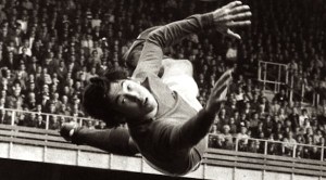 Le virevoltant gardien anglais Gordon Banks.