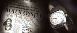 La Rolex Oyster restera associée à l'exploit de la britannique Mercedes Gleitze qui a traversé la Manche à la nage, en 1927.