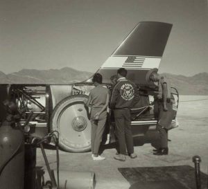 Les dessous du 'Spirit Of American - Sonic 1' que Craig Breedlove a emmené jusqu'à 966 km/h en 1965.