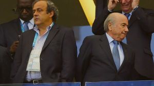 Michel Platini et Sepp Blatter