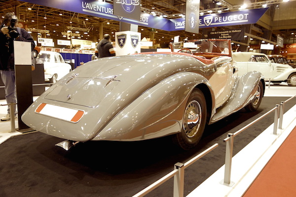 Peugeot 401 D roadster carrossée par Crozier pour la chanteuse Mistinguett en 1935