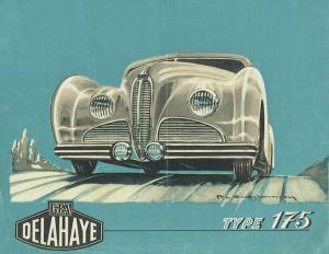Philippe Charbonneaux, styliste attitré du constructeur Delahaye, a participé à l'élaboration du catalogue de la marque