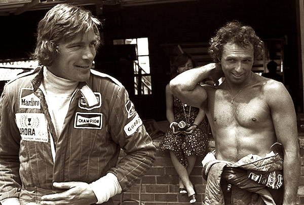James Hunt et Jochen Mass chez McLaren