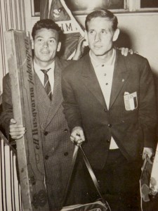 Just Fontaine et Raymond Kopa, de retour du Mondial 1958