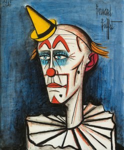 Bernard Buffet, Clown au chapeau jaune (1985)
