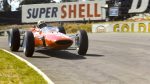 John Surtees sur la route du titre 1964 avec sa Ferrari 158 à jantes cyans