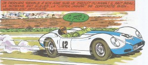 Steve Warson avec sa Jaguar-Lister dans Le Grand Défi