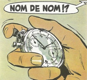 Joli chronographe Omega dans Le Fantôme des 24 Heures