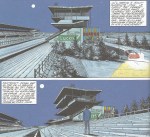 Virée nocturne de Michel Vaillant sur le circuit des 24 Heures du Mans dans La Prisonnière