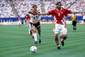 Trifon Ivanov, libéro d'une surprenante Bulgarie qui élimina l'Allemagne en quart de finale de la Coupe du Monde 1994