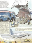 Illustration dans le Michel Vaillant 'Cairo' (n° 63) du pont aérien mis en place lors du Dakar 2000, à la suite de menaces terroristes sérieuses, sur le territoire mauritanien
