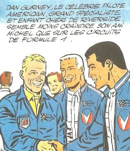 Michel Vaillant retrouver de nouveau Dan Gurney sur les circuits de stock cars cette fois-ci, dans l'album n° 15 'Le Cirque Infernal'