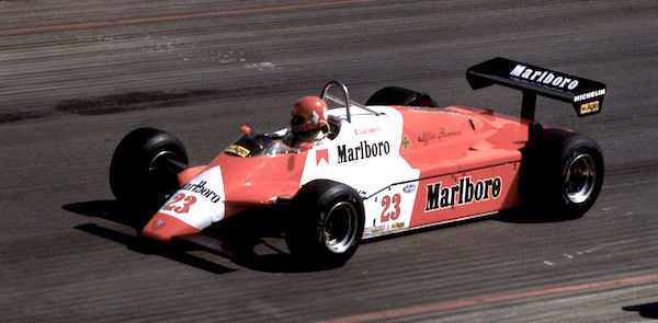 Alfa Romeo 182 de Bruno Giacomelli, en 1982